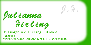 julianna hirling business card